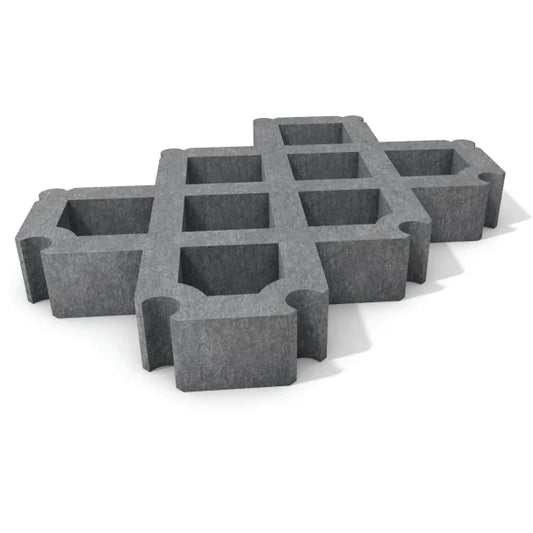 Græsarmeringsflise - Grå