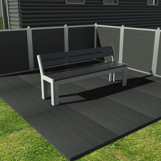 Opal Bænk - Med ryglæn