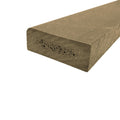 Plastplanke med 1 Afrundet Kant - Beige