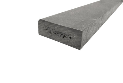 Plastplanke med 1 Afrundet Kant - Grå - Plastplanker - - Plastplanke