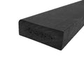 Plastplanke med 1 Afrundet Kant - Sort