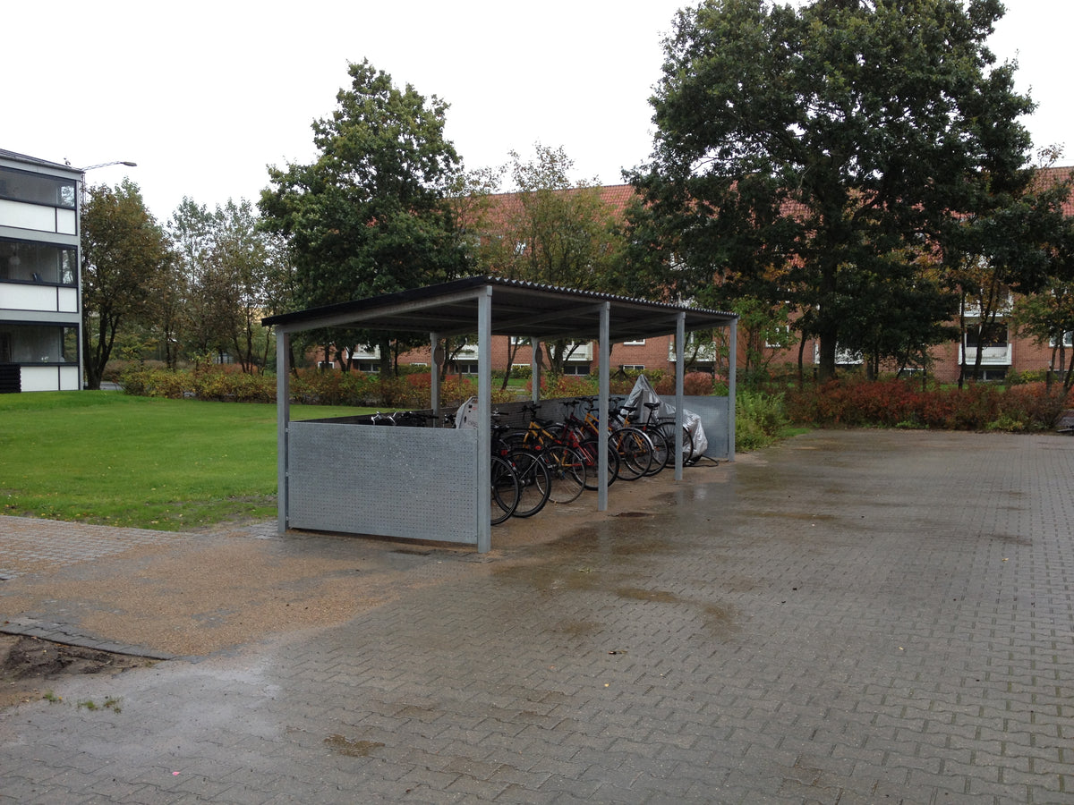 Cykelparkering i Genbrugsplast til Byrum