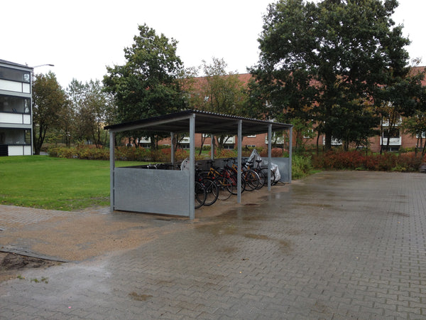 Cykelparkering i genbrugsplast