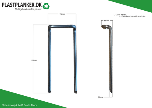 Fæstningsbeslag til køreplader