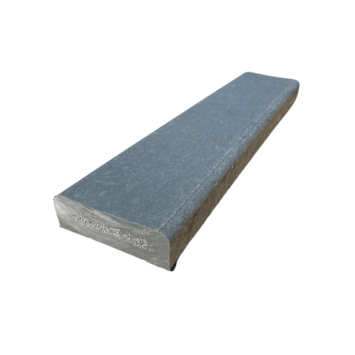 Plastplanke med 2 afrundet kanter - Grå