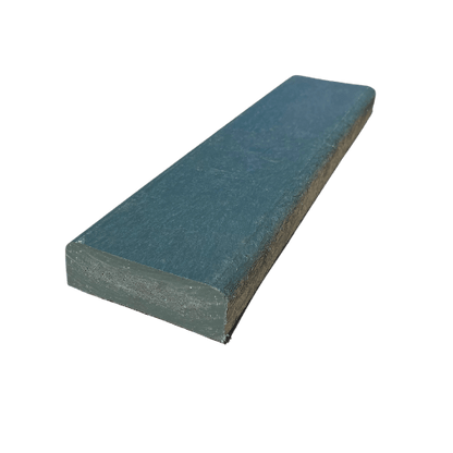 Plastplanke med 2 afrundet kanter - Grøn