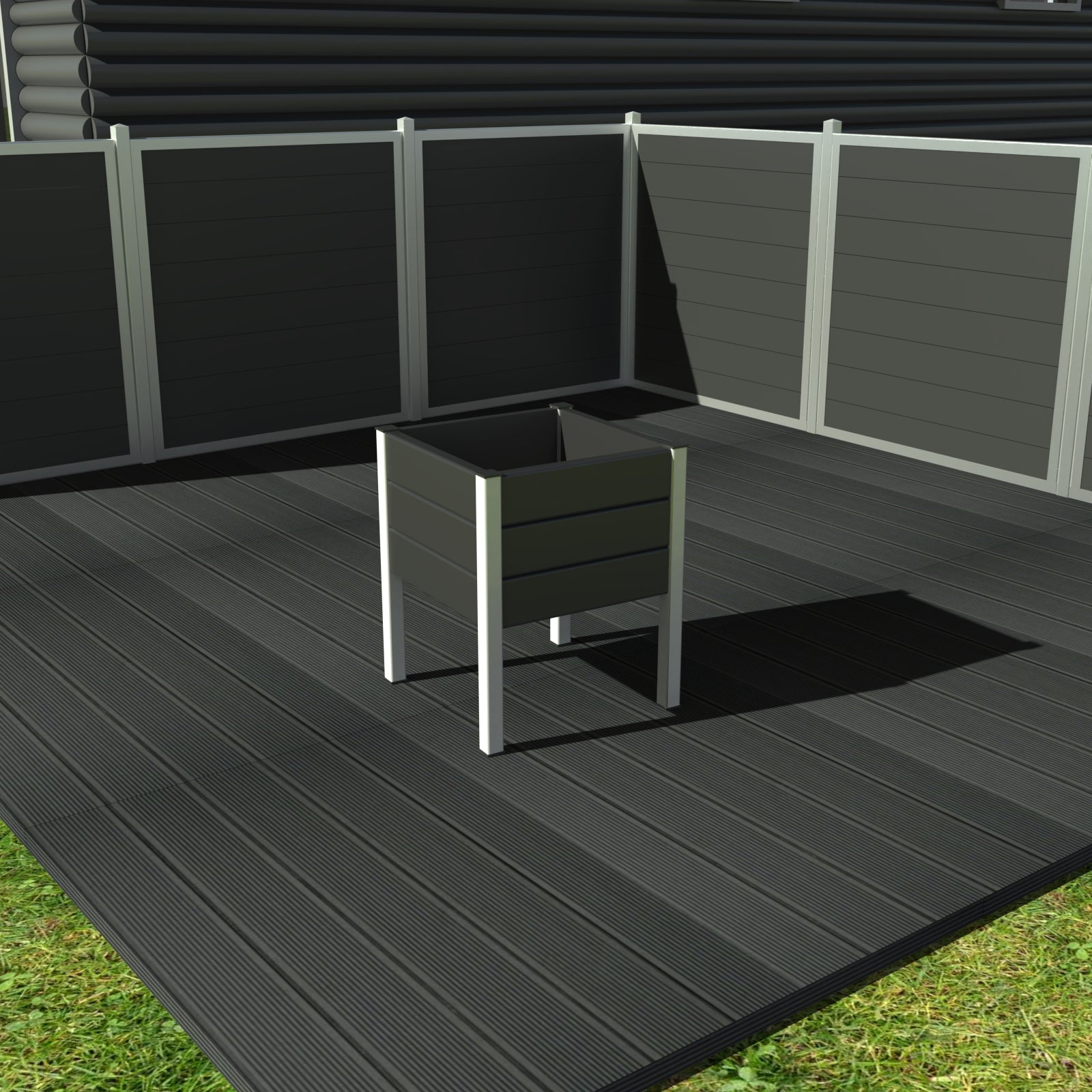 Blomsterkummer - På ben - Med Galv. hjørner