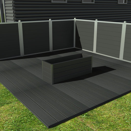 Aflange blomsterkummer - Med hjul