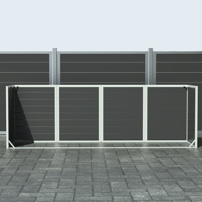 Skraldespandsskjuler - Quatro uden låge - Sort