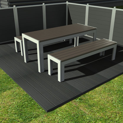 Opal Bord bænkesæt - Uden ryglæn