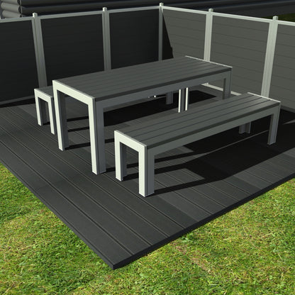 Opal Bord bænkesæt - Uden ryglæn