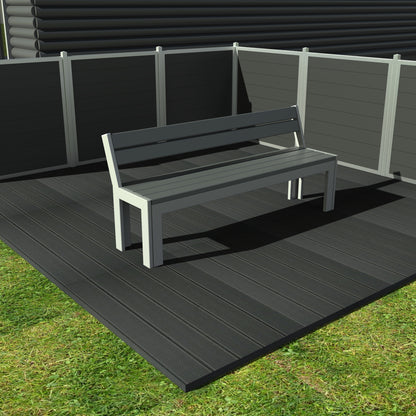 Opal Bænk - Med ryglæn