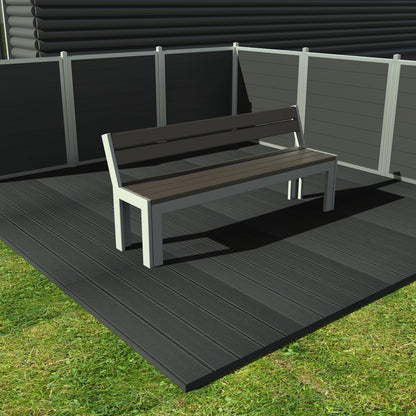 Opal Bænk - Med ryglæn