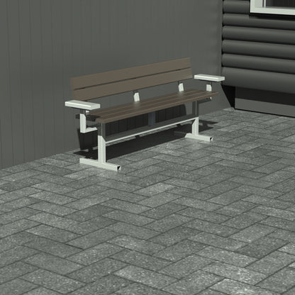 Bænk - Med ryglæn og armlæn