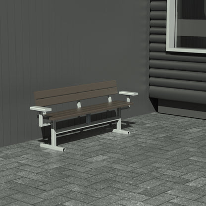 Bænk - Med ryglæn og armlæn