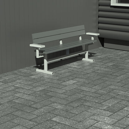 Bænk - Med ryglæn og armlæn