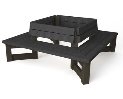 4 ryg mod ryg bænke