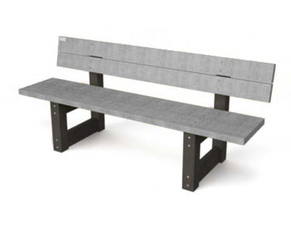 Bænk med ryglæn - London