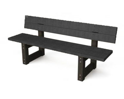 Bænk med ryglæn - London