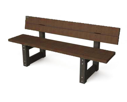 Bænk med ryglæn - London