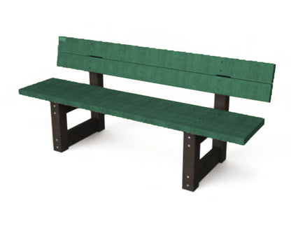 Bænk med ryglæn - London