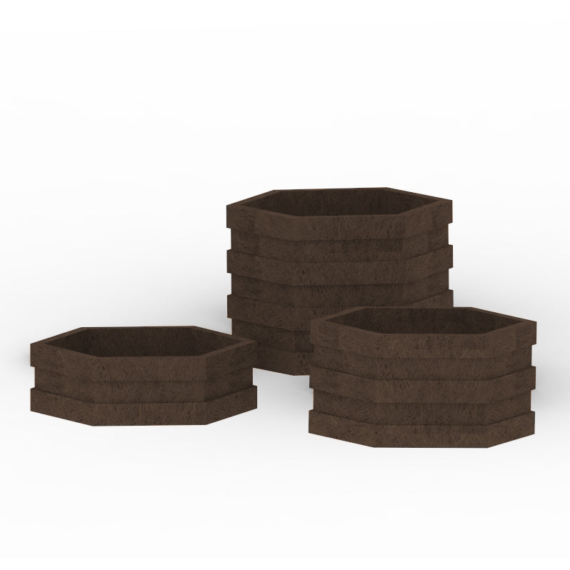 Blomsterkrukke - Barcelona - Model Ø120 - Plastplanker -  - Blomsterkrukke