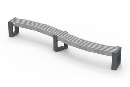 Bænk - Canvas Curved