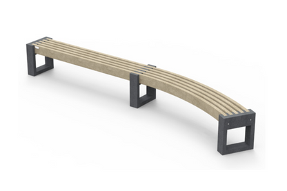 Bænk - Canvas Curved