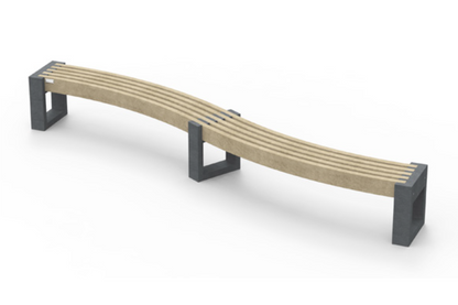 Bænk - Canvas Curved