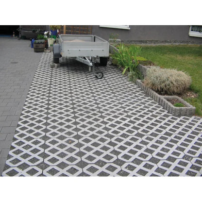 Græsarmeringsflise - Grå