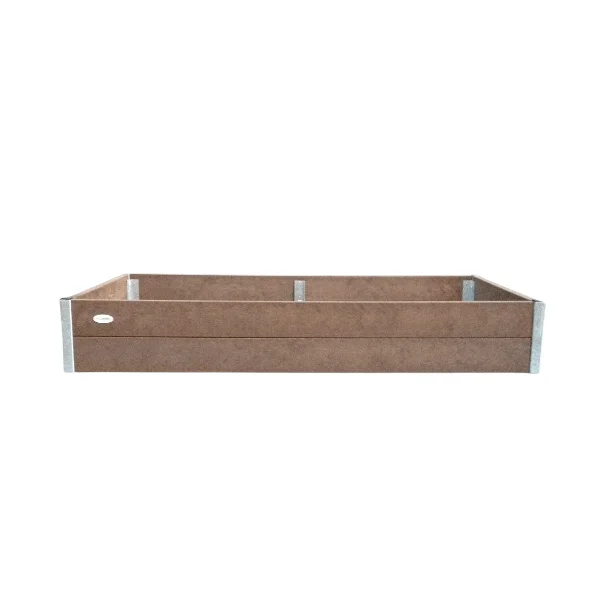 Højbed Classic uden sneglekant- Brun - Plastplanker -  - Højbede