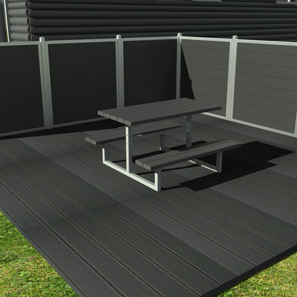 Vedligeholdelsesfrit Junior bord bænkesæt uden ryglæn samt genbrugsplastplanker (Børne bordbænkesæt)