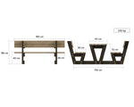 Bord/bænke sæt - Lyon - Plastplanker -  - bord/bænke sæt