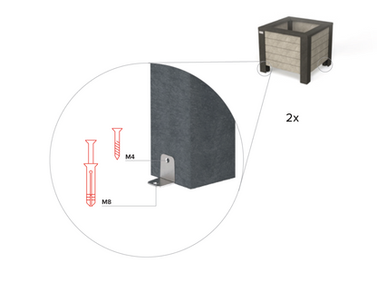 Blomsterkrukke - Milano