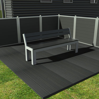 Opal Bænk - Med ryglæn