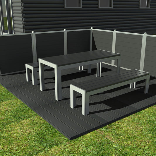 Opal Bord bænkesæt - Uden ryglæn