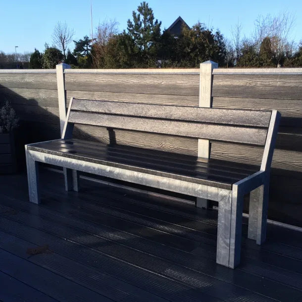 Opal Bænk - Med ryglæn