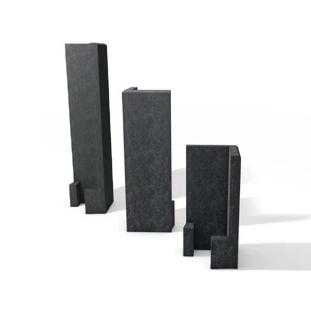 Hjørne Støttemur - Sort