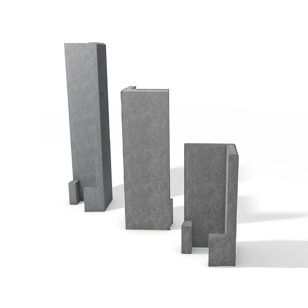 Hjørne Støttemur - Grå