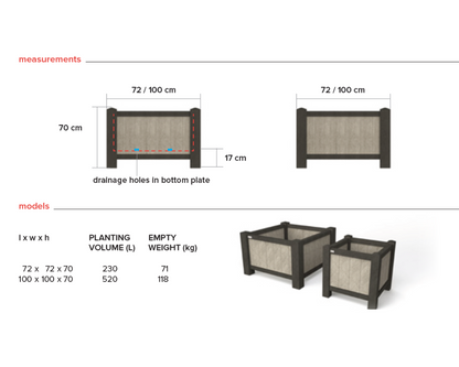 Blomsterkrukke - Palma