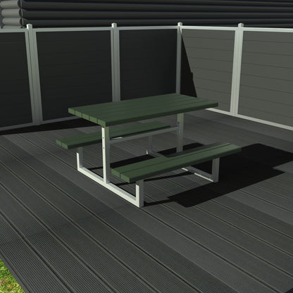 Vedligeholdelsesfrit Junior bord bænkesæt uden ryglæn samt genbrugsplastplanker (Børne bordbænkesæt)