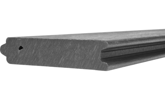 Fer/Not Plastplanke med Struktur – Aske grå