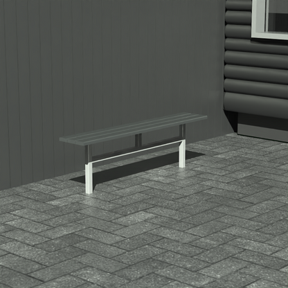 Bænk til nedstøbning - Uden ryglæn