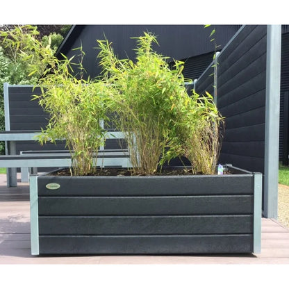 Aflange blomsterkummer - Med hjul - Galv. hjørner