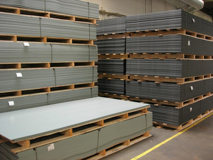 Glat plastplade - Sort