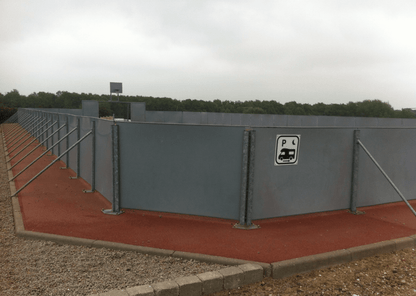 Glat plastplade - Sort