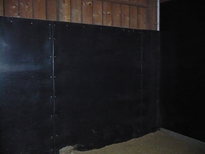 Glat plastplade - Sort