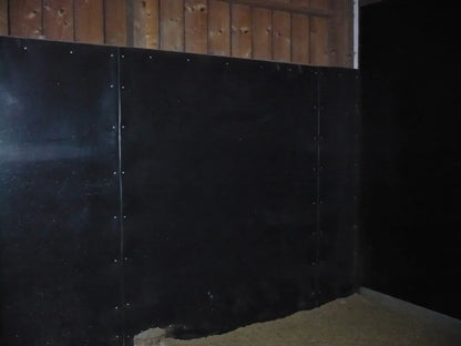 Glat plastplade HDPE - Sort