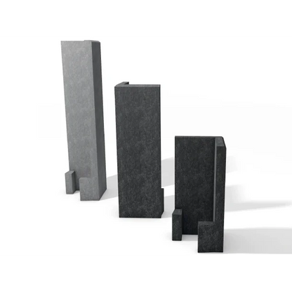 Hjørne Støttemur - Grå