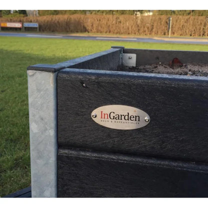 Kvadratiske blomsterkummer - Med hjul - Galv. hjørner